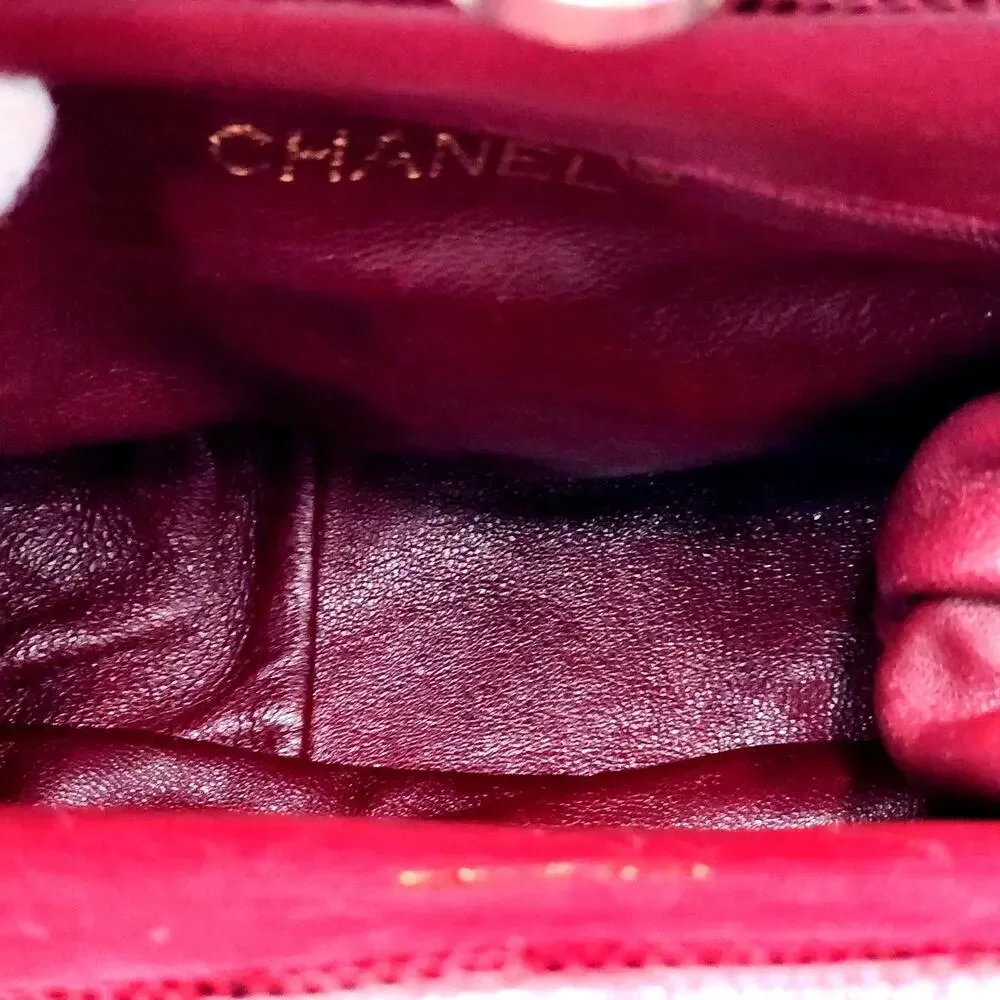 Rare Vintage 1980s CHANEL Suede Frame Bag by Karl Lagerfeld - Picture 13 of 17